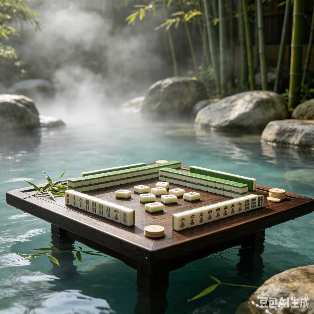blue crystal mahjong set