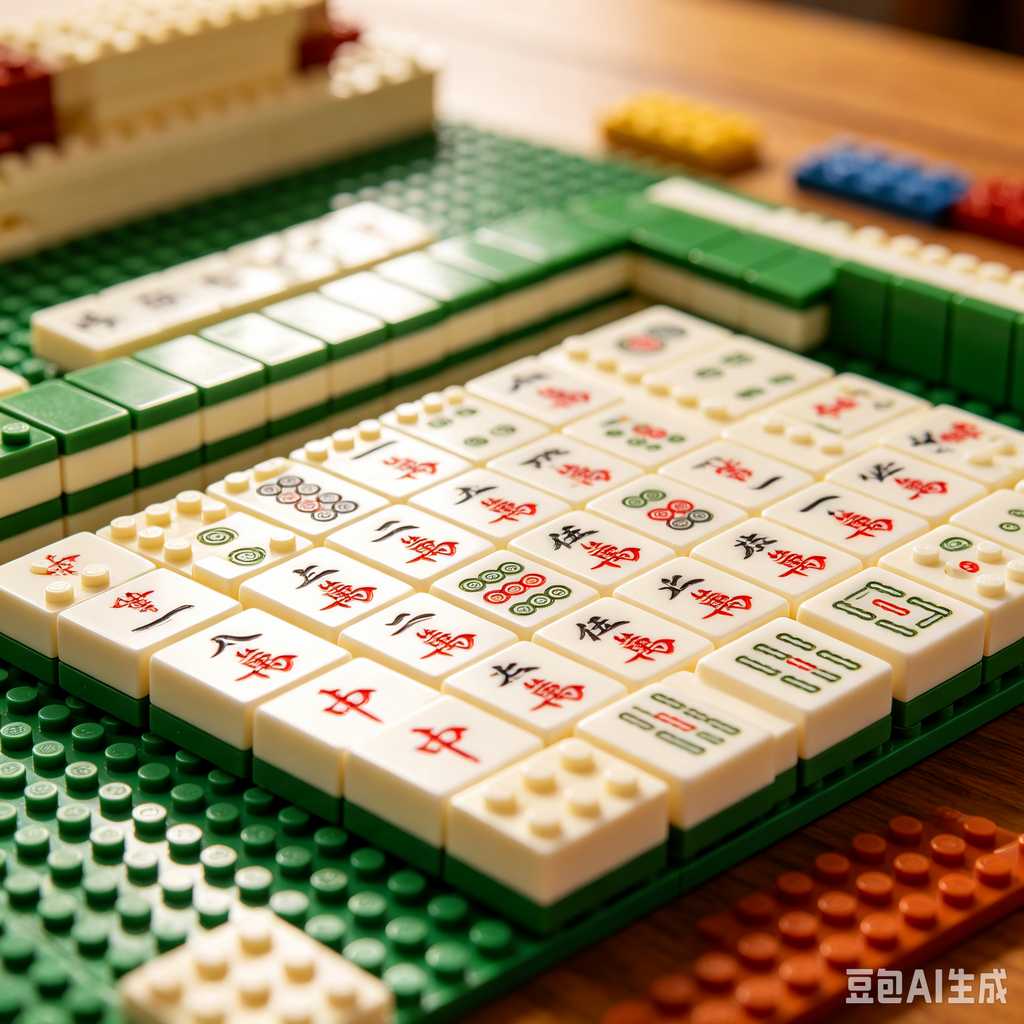 traditional color mahjong set